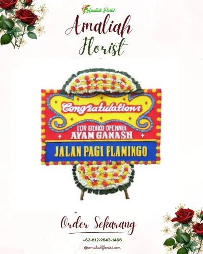 Bunga Papan Congratulation di Rabak
